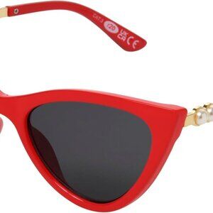 Women's Red Cat Eye Sunglasses 56mm Scratch Impact UV Protection Fashion